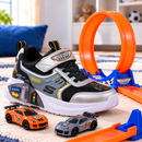 Tênis com Garagem de Carrinho + Pista Radical