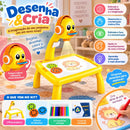 Mesa de Desenhos Com Projetor Para Estímulo Cerebral