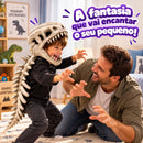 Fantasia de Dinossauro | Cabeça 3D + Espinha com Cauda