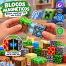 Blocos Magnéticos de Construção | Kit Completo 260 Peças + Caixa TNT