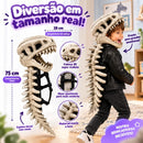 Fantasia de Dinossauro | Cabeça 3D + Espinha com Cauda