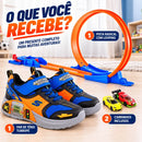 Tênis com Garagem de Carrinho + Pista Radical